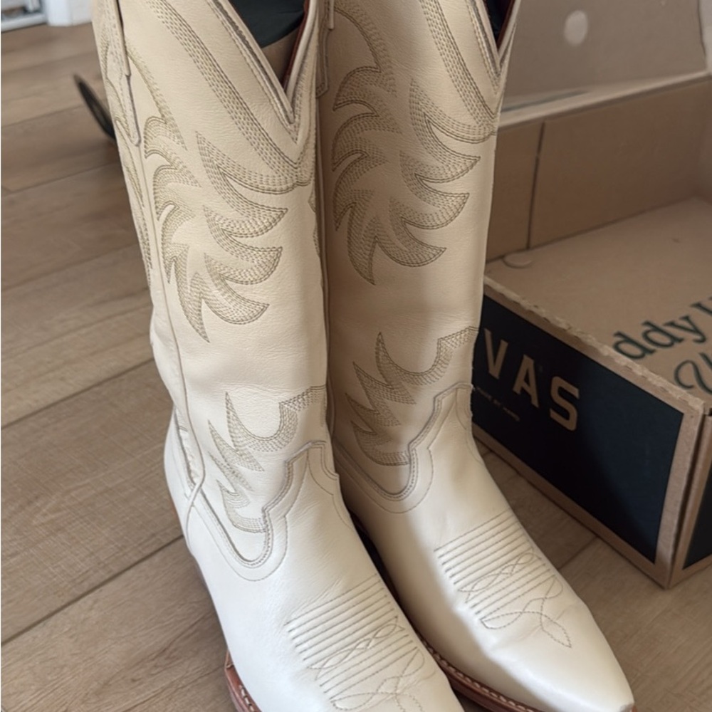 Tecovas Bone Cowhide Boots